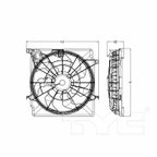 TYC 623110 Dual Radiator and Condenser Fan Assembly - view 2