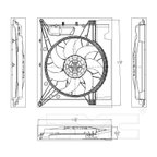 TYC 623120 Dual Radiator and Condenser Fan Assembly - view 5