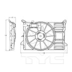 TYC 623140 Dual Radiator and Condenser Fan Assembly - view 5