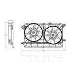 TYC 623170 Dual Radiator and Condenser Fan Assembly - view 8