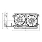 TYC 623170 Dual Radiator and Condenser Fan Assembly - view 6
