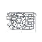 TYC 623180 Dual Radiator and Condenser Fan Assembly - view 5