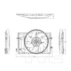 TYC 623280 Dual Radiator and Condenser Fan Assembly - view 5