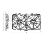 TYC 623300 Dual Radiator and Condenser Fan Assembly - view 7