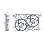 TYC 623320 Dual Radiator and Condenser Fan Assembly - view 5