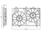 TYC 623390 Dual Radiator and Condenser Fan Assembly - view 5