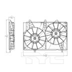 TYC 623390 Dual Radiator and Condenser Fan Assembly - view 4