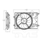 TYC 623410 Dual Radiator and Condenser Fan Assembly - view 5
