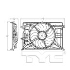 TYC 623530 Dual Radiator and Condenser Fan Assembly - view 5