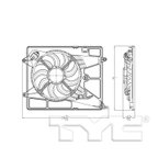 TYC 623590 Dual Radiator and Condenser Fan Assembly - view 5