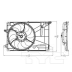 TYC 623650 Dual Radiator and Condenser Fan Assembly - view 5