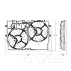 TYC 623720 Dual Radiator and Condenser Fan Assembly - view 4