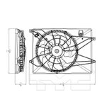 TYC 623920 Dual Radiator and Condenser Fan Assembly - view 4