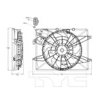 TYC 623950 Dual Radiator and Condenser Fan Assembly - view 5