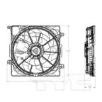 TYC 623970 Dual Radiator and Condenser Fan Assembly - view 6