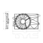 TYC 624010 Dual Radiator and Condenser Fan Assembly - view 4