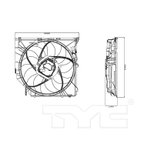 TYC 624230 Dual Radiator and Condenser Fan Assembly - view 5