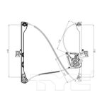 TYC 660263 Power Window Motor and Regulator Assembly - Front Right - view 5
