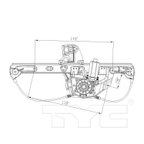TYC 660265 Window Motor and Regulator Assembly - Rear Right - view 5
