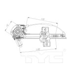 TYC 660275 Window Motor and Regulator Assembly - Rear Right - view 5