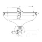 TYC 660284 Power Window Motor and Regulator Assembly - Front Left - view 5