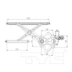 TYC 660299 Power Window Motor and Regulator Assembly - Front Right - view 5