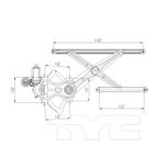 TYC 660300 Window Motor and Regulator Assembly - Front Left - view 5