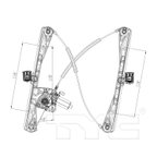 TYC 660314 Window Motor and Regulator Assembly - Front Left - view 4