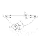 TYC 660316 Window Motor and Regulator Assembly - Front Left - view 4