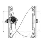 TYC 660421 Power Window Motor and Regulator Assembly - Front Right - view 5