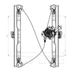 TYC 660426 Power Window Motor and Regulator Assembly - Front Left - view 6