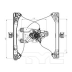 TYC 660446 Power Window Motor and Regulator Assembly - Front Left - view 5