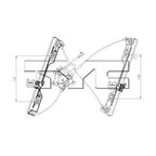 TYC 660488 Power Window Motor and Regulator Assembly - Front Left - view 2