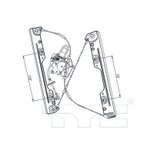 TYC 660497 Power Window Motor and Regulator Assembly - Front Right - view 6