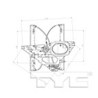 TYC 660547 Window Motor and Regulator Assembly - Front Right - view 5