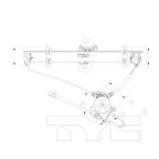 TYC 660556 Power Window Motor and Regulator Assembly - Rear Left - view 5