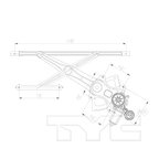 TYC 660569 Power Window Motor and Regulator Assembly - Front Right - view 5