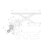 TYC 660574 Window Motor and Regulator Assembly - Front Left - view 4