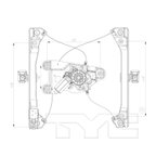 TYC 660584 Window Motor and Regulator Assembly - Front Left - view 4