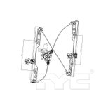 TYC 660600 Power Window Motor and Regulator Assembly - Front Left - view 7