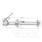 TYC 660602 Window Motor and Regulator Assembly - Front Left - view 6