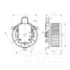 TYC 700317 HVAC Blower Motor - view 7