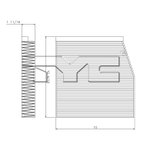 TYC 800192C Cabin Air Filter - Under Dashboard - view 5