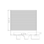 TYC 800199P Cabin Air Filter - view 5