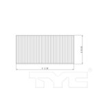 TYC 800209C2 Cabin Air Filter - Under Dashboard - view 5