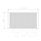 TYC 800215P2 Cabin Air Filter - view 5