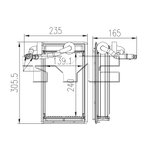TYC 96114 HVAC Heater Core - Front - view 2