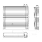 TYC 97025 A/C Evaporator Core - Front - view 2