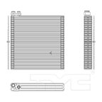 TYC 97036 A/C Evaporator Core - Front - view 2