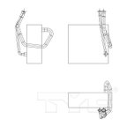 TYC 97053 A/C Evaporator Core - Front - view 2